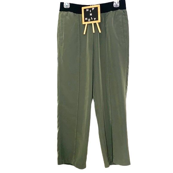 DKNY Pull On Elastic Waist Pants Olive Size Small - Picture 2 of 13